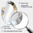White And Gold Marble Abstract II - Large Oval Wall Mirror On Metal-1523566942