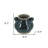 7" Dark Green And Sand Terracotta Round Jug Vase