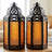 Moroccan Candle Lantern Decorative Candle Holder Lamp for Table or Hanging, Ramadan Decorations, Weddings, Indoor Home Decor, Outdoor Patio or Porch (Set of 2)-656086469-656086479