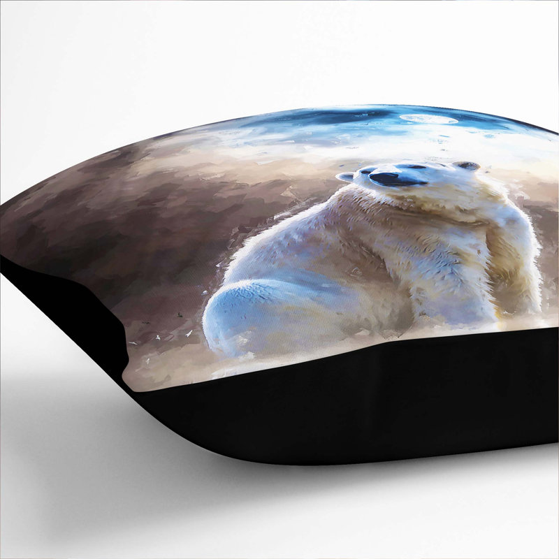 Square Throw Cushion, 40cm H x 40cm W x 15cm D, Black