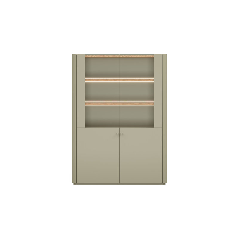 Blackett Display Cabinet, Cashmere/Oiled Oak