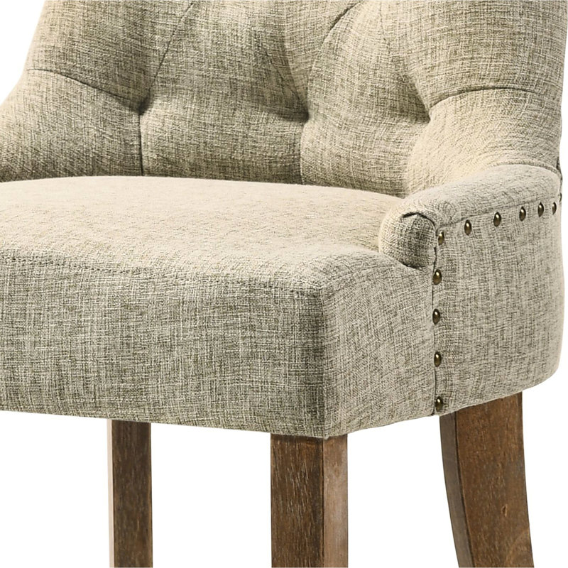 Chaise d'intérieur, ensemble de 2 chaises d'appoint, chaises capitonnées pour la maison