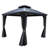 Kozyard Gray Double Roof Hardtop Gazebo with Curtain and Mosquito Netting-712839122
