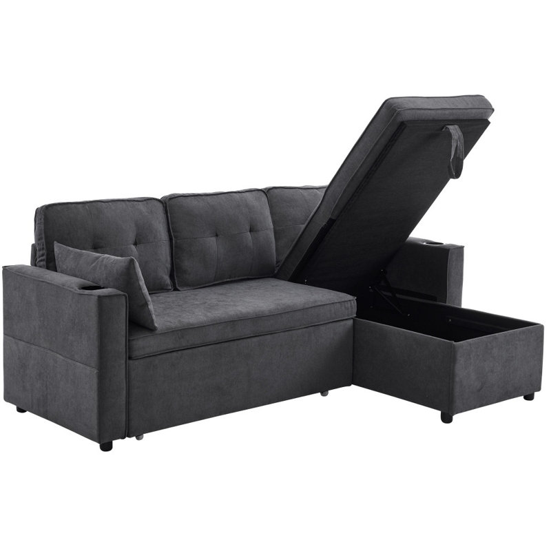 5 Seater Fabric Sofa, Gray Fabric