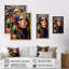 «Colorful Native American Woman I», impression sur toile-86492597-86492600