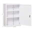 Armoire murale de salle de bain et de cuisine 16 po x 21 po, verrouillable, acier à 3 niveaux, blanc, armoire sécurisée avec verrous 16 po x 21 po, pour la cuisine