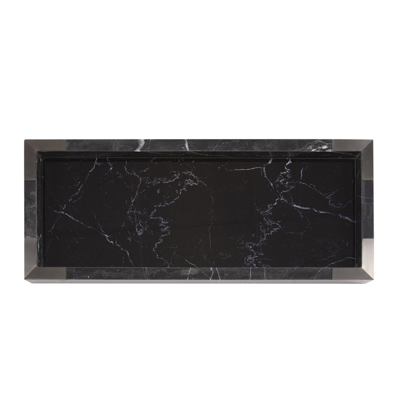 Cory-Lee Marble Tray, Black
