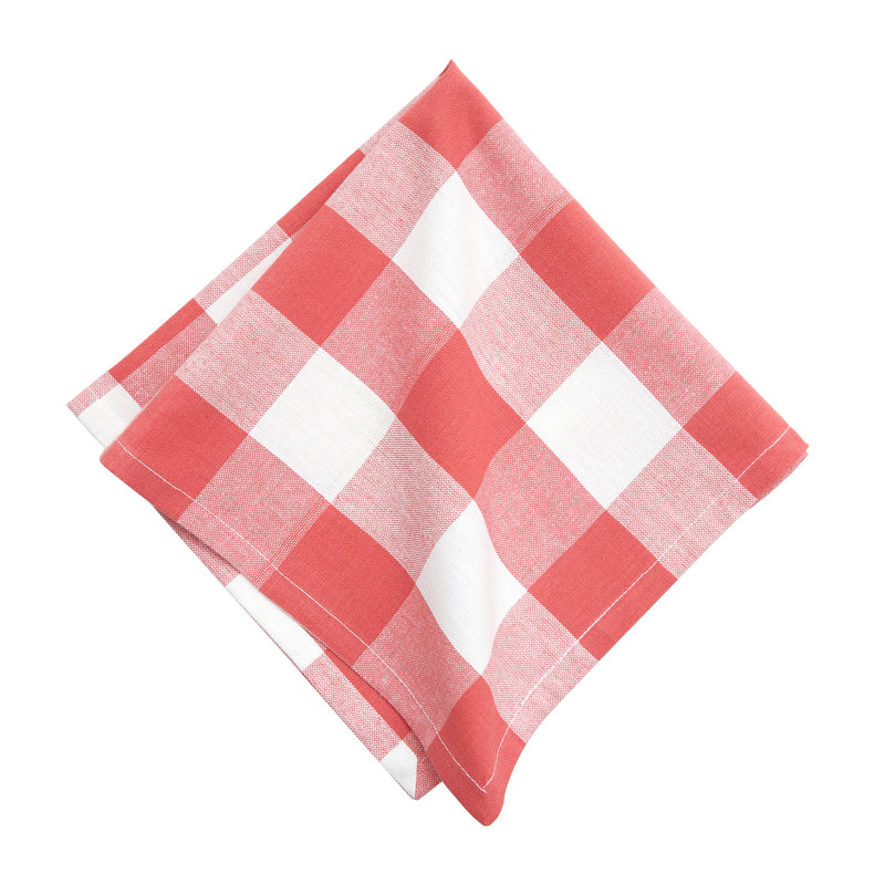 Louis 6 Piece Cotton Napkin Set, Rouge