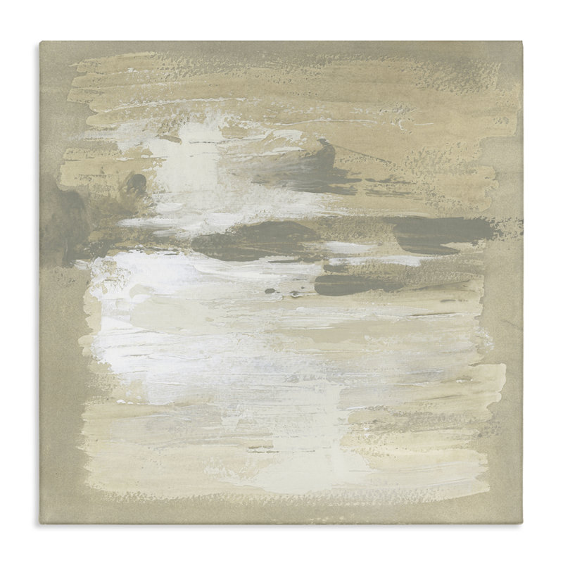 «Neutral Reflections Abstract», art mural sur toile, design par June Erica Vess, H 36 po x l 36 po