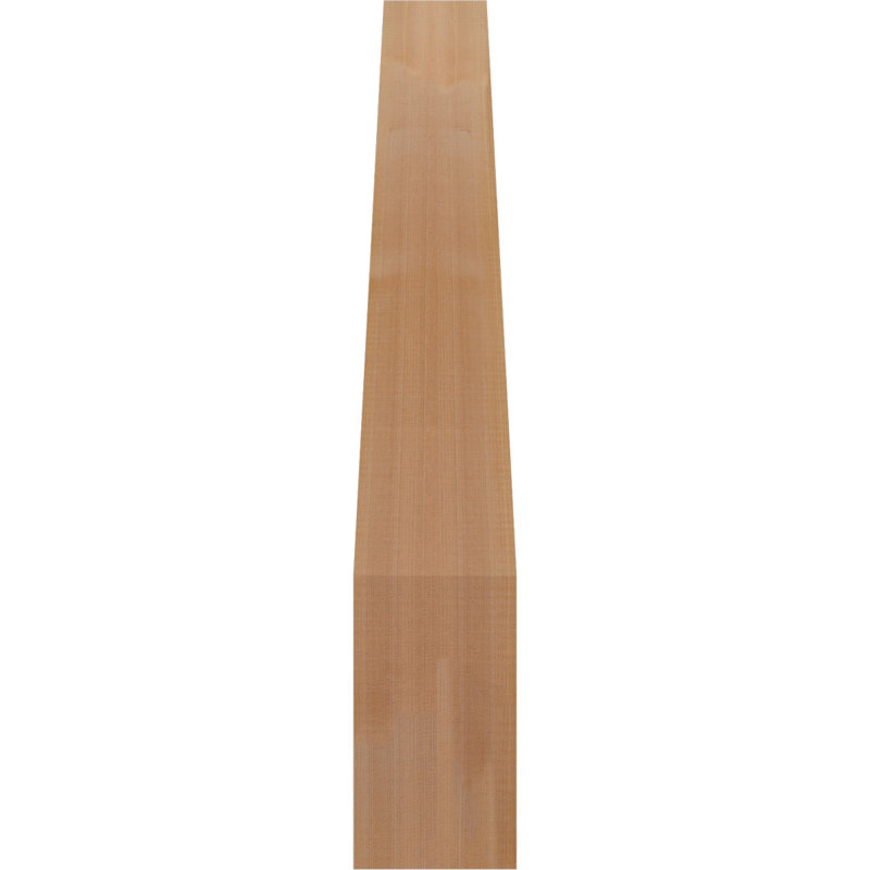 Attelle de genou traditionnelle, H 36 po x l 5,5 po x P 24 po, Cèdre rouge de l'Ouest (lisse)