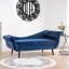 Chaise longue avec canapé à accoudoirs à volutes