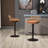 Swivel Dining Bar Stools Of 2, Orange, Adjustable Height With Footrest, Kitchen, Metal Base, 250Lb Capacity Modern Seat For Kitchen & Dining, Load-837263198