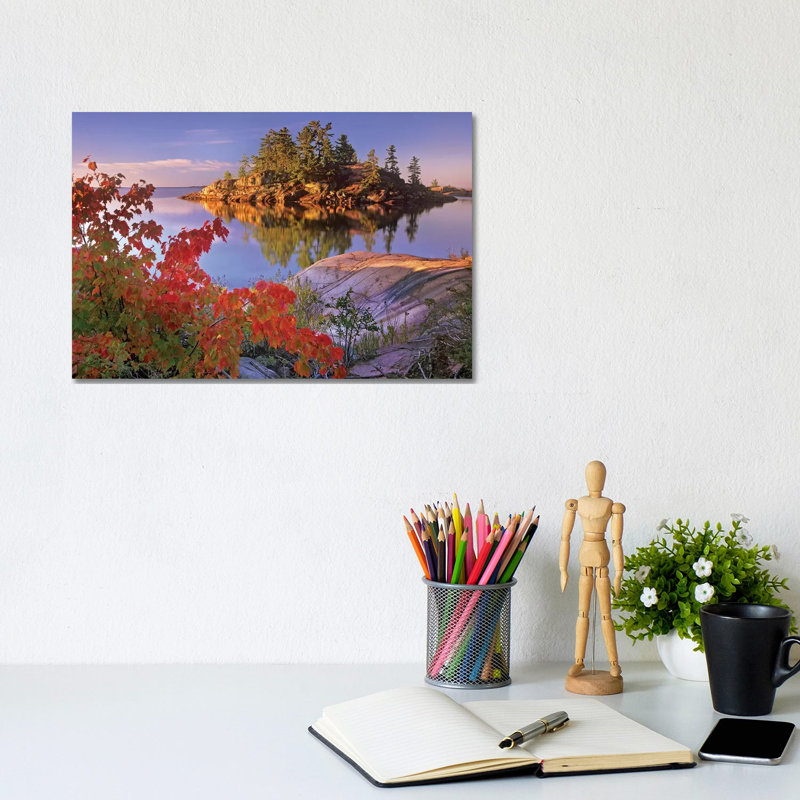 Island In Georgian Bay, Lake Huron, Killarney Provincial Park, Ontario, Canada by Tim Fitzharris - Wrapped Canvas Print
