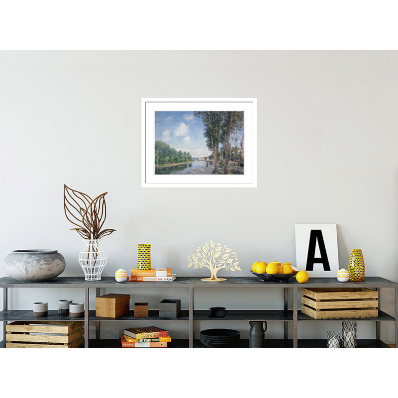 Une Saint-Mammes. «Sol de Juny» par Alfred Sisley, impression giclée sur cadre, H 22,85 po x l 29,5 po