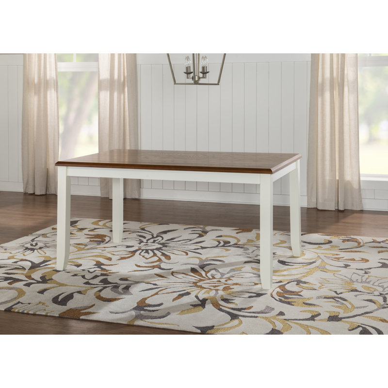 Atiqa Painted Rustic Dining Table, Brown