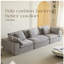 Canapé modulaire modulaire, canapé modulaire compressé de style minimaliste moderne, canapé-lit pour le salon, canapé-lit compressé confortable, conception peu encombrante, gris clair-1017767930