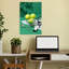 Green Tennis Still Life Vibrant Abstract Contemporary Summer Landscape Wall Art Print by Andreas Magnusson - Wrapped Canvas Print-57048769