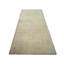 Tapis beige / bleu en laine noué à la main de conception unique 3 pi 11 po x 7 pi 9 po années 1960