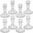 8 Pcs Set Include Taper Candle Holders And Stripe Candle Holders,Two Style