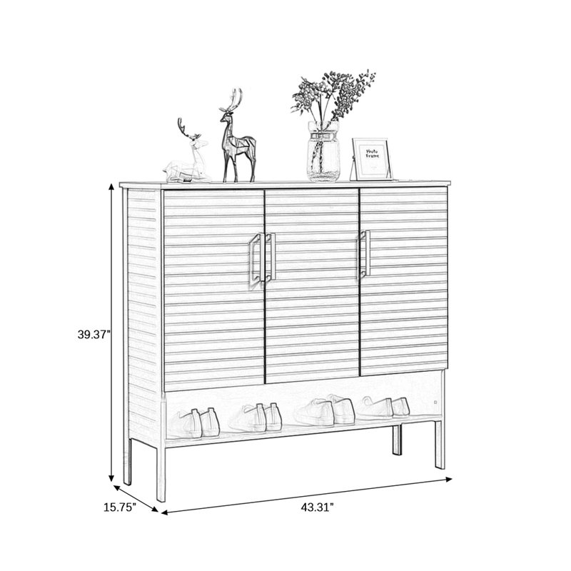 Rangement pour chaussures en alliage d'aluminium gris foncé