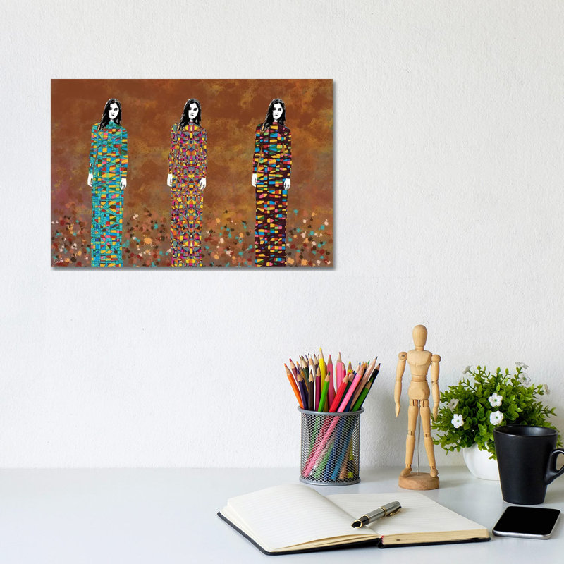 «Three Days» par Jose Cacho - peinture sur toile tendue, H 8 po x l 12 po x P 0,75 po