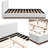 Classic King Upholstered Bed with Solid Wood Support System-1064933896