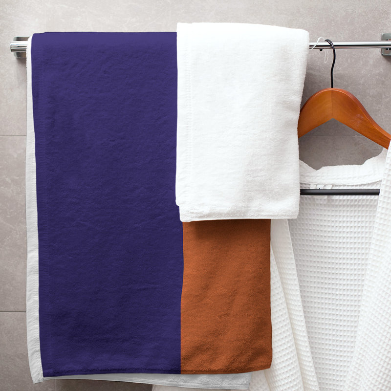 Lightweight Bath Towel, Purple/Orange