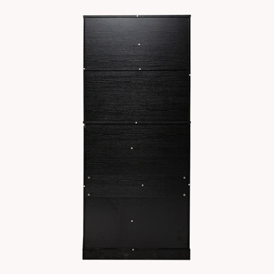 72" Modern Fluted Kitchen Pantry Cabinet With 2 Large Drawers & 8-Door Spice Rack, Freestanding Storage Organizer For Bathroom, Dining Room, Office, E by Latitude Run