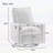Rocking Chair with Gliding Motion,and 3-Position Leg Rest for Comfort and Style-200531547