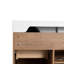 Meuble-lavabo sur pied 36 po avec lavabo en résine blanche et porte d'armoire à fermeture douce et 2 tiroirs ((KD-PACKING)