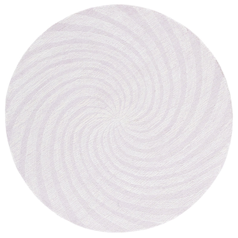 Novelty 201 80% Wool; 20% Cotton Spiral Rug, Round 5'