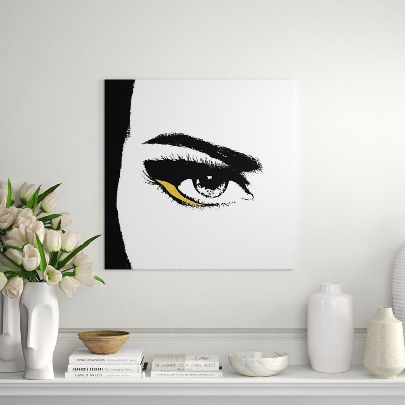 Pieces Of Me I Painting by Kelli Ellis, Gilded Gold, 30" H x 30" W