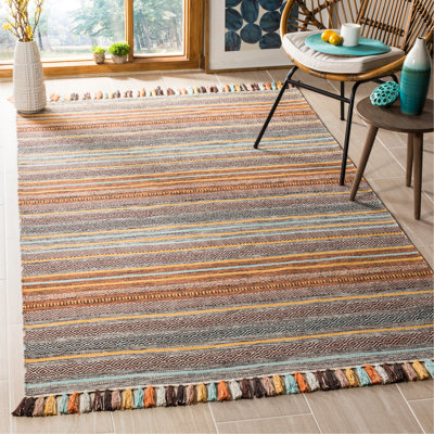 Montauk Hand Woven Cotton Striped Rug