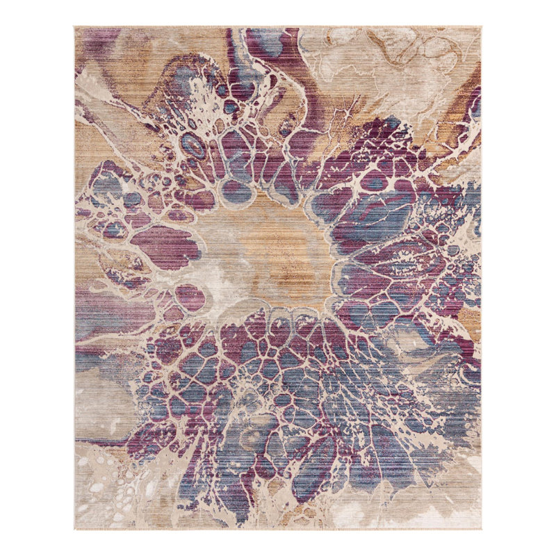 Tapis Red Barrel Studio® Imersion Deepa, Rectangle 7 pi 10 po x 9 pi 8 po
