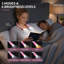 Lampe de lecture mains libres à porter autour du cou, avec bras flexibles à 360°, 3 couleurs et 6 niveaux de luminosité, offrant 80 heures d'autonomie grâce à sa batterie rechargeable, idéale pour la lecture, le tricot, le camping et les réparations.