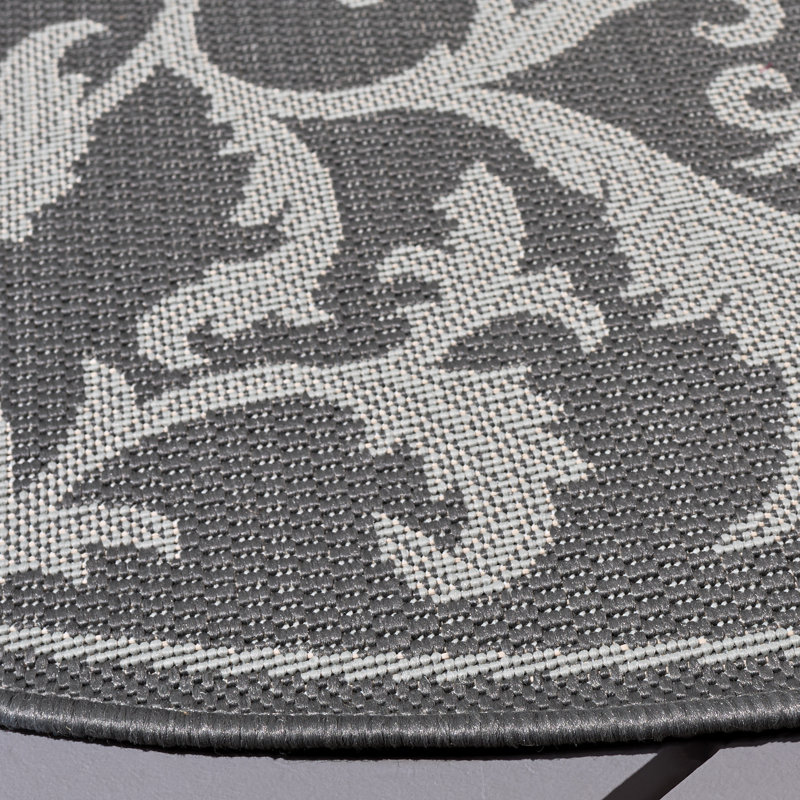 Tapis d'intérieur / extérieur floral Tillamook Performance, Rectangle 9 pi x 12 pi