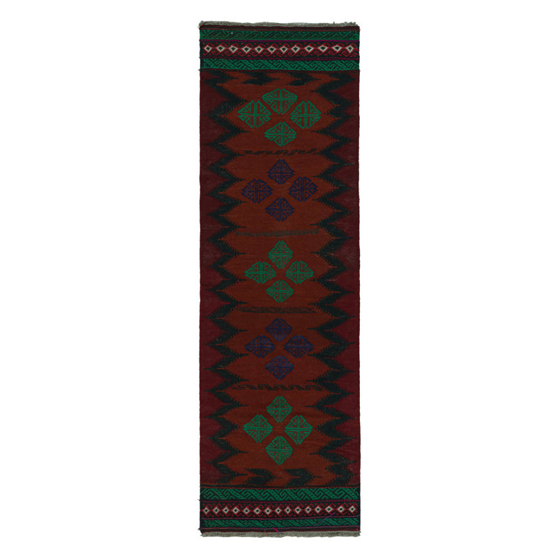 One-of-a-Kind Rectangle 2'3"x7'6" Hand Knotted Area Rug