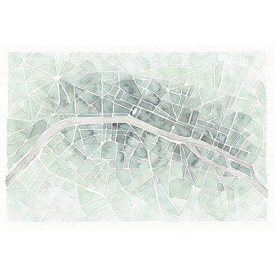Aquarelle Wanderlust Menthe de Paris