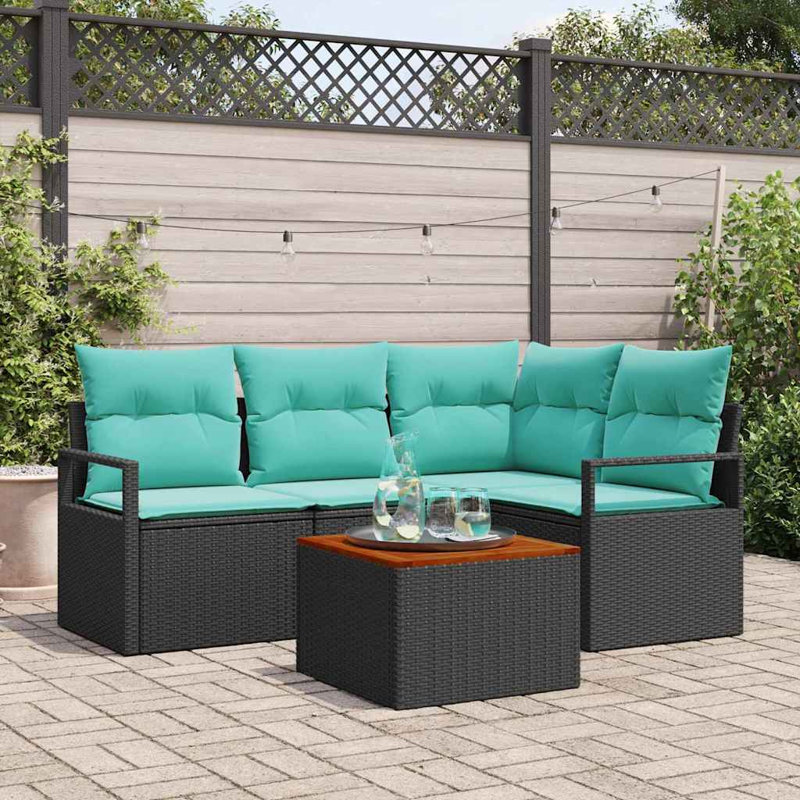 Ensemble de canapé de jardin avec coussin 5 pièces vidaXL