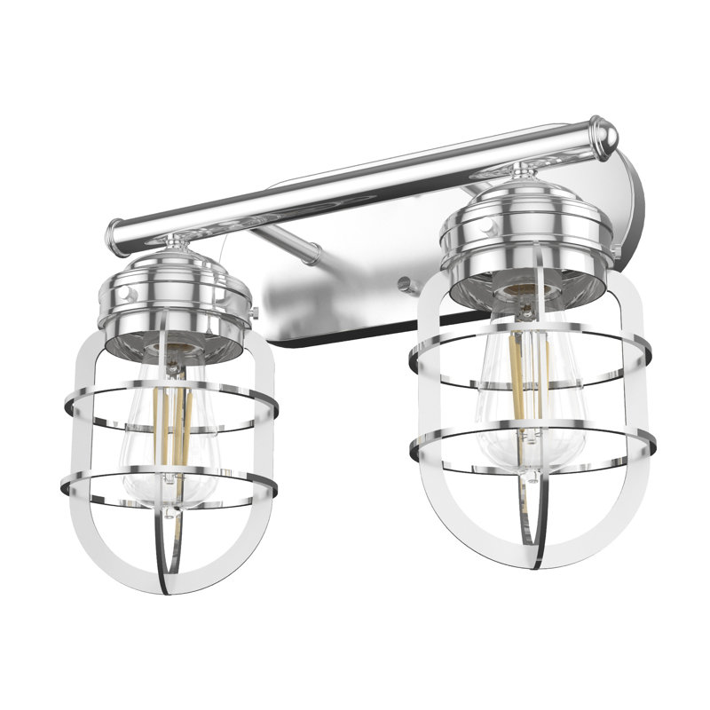 Starklake 2 - Light Dimmable Black Vanity Light, Chrome