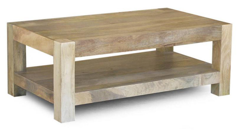 Donoghue Solid Wood Four Leg Coffee Table, Mango Natural