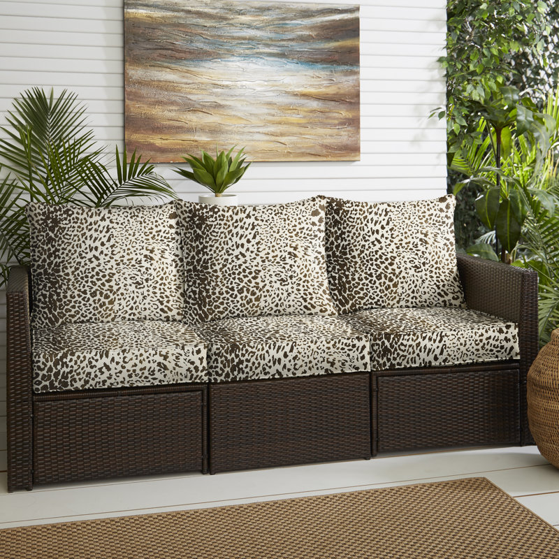QQ Stain Resistant Sunbrella® Outdoor 5 " Sofa Seat / Back Cushion, Espresso