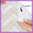 Herringbone Tile Pattern Shower Curtains Extra Long-1236751395