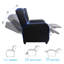 Fauteuil inclinable de style course en cuir de polyuréthane pour canapé-49888213
