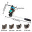Brake Line Flaring Tool, 45 Degree Single, Double, and Bubble Flares for 3/16\", 1/4\", 5/16\" and 3/8\" Tube Size, Suitable for Soft Metal of Copper Lines