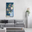  «Blossoms In Blue» par Jeri Hauth, art mural en verre acrylique, 24 po x 48 po-438736459