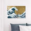 Nautique et côtier, la grande vague d'or - impression d'art graphique-51271890-51271896