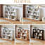  Bibliothèque en bois avec tablette extensible à 3 niveaux pour petite pièce ou coin-431534847-431534835