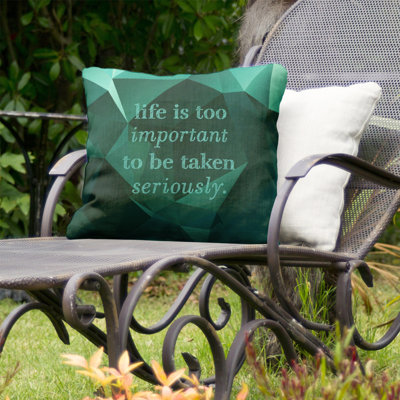 Coussin décoratif intérieur / extérieur Life and Levity