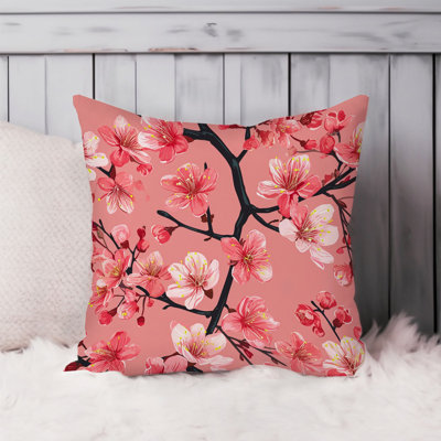Floral Japanese Sakura Cherry Blossom Flowers I Asian